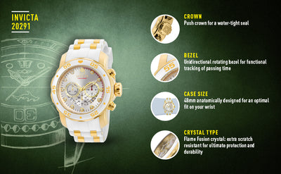 Men's Pro Diver Stainless Steel Quartz Watch