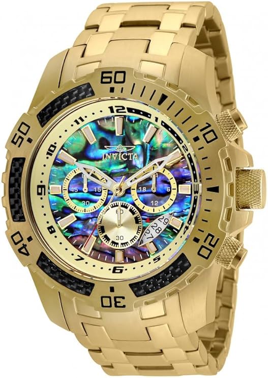 Men's Pro Diver Scuba Quartz Watch, Gold