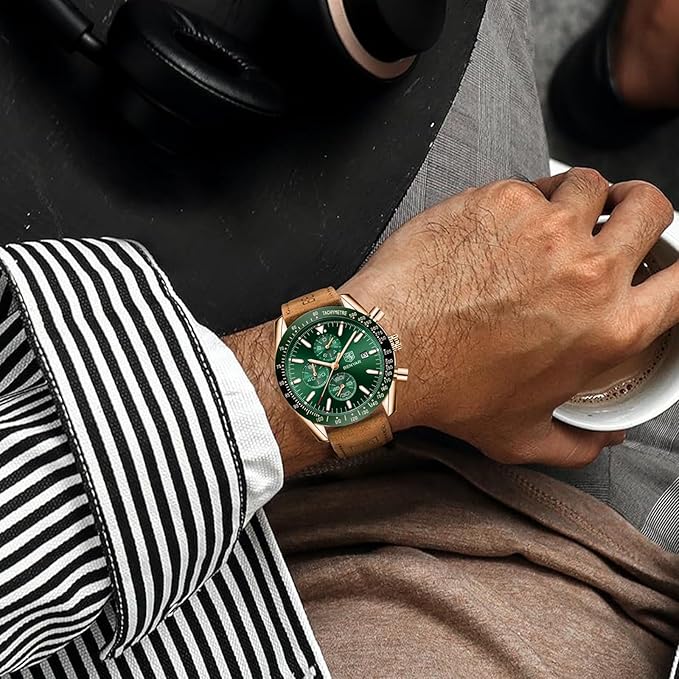 Men's Watch Quartz Movement Chronograph 30M Waterproof Luminous