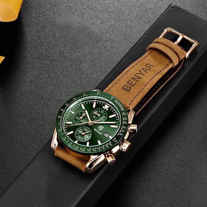 Men's Watch Quartz Movement Chronograph 30M Waterproof Luminous